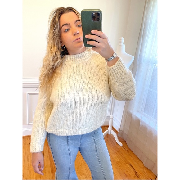 Zara Sweaters - NWOT Zara Boxy Wool Sweater Small